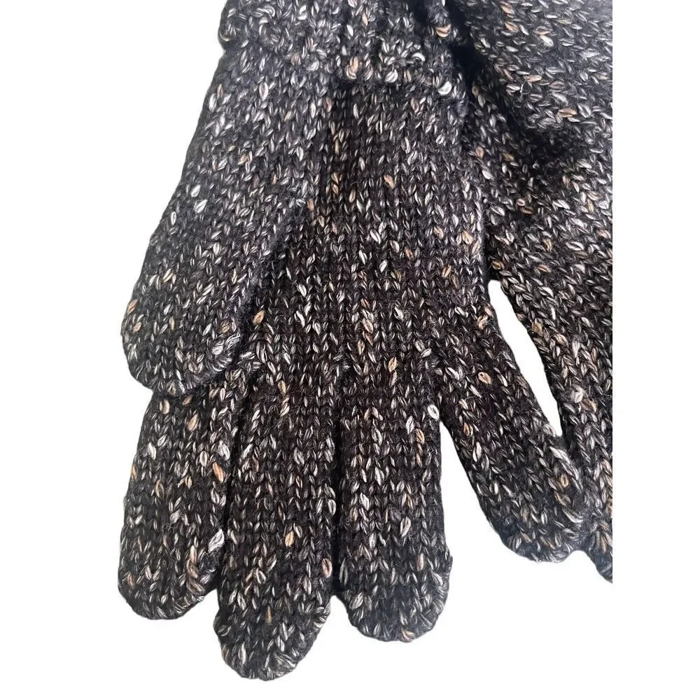 SONOMA Women’s Gloves Knit Black Speckled One Size New With Tags